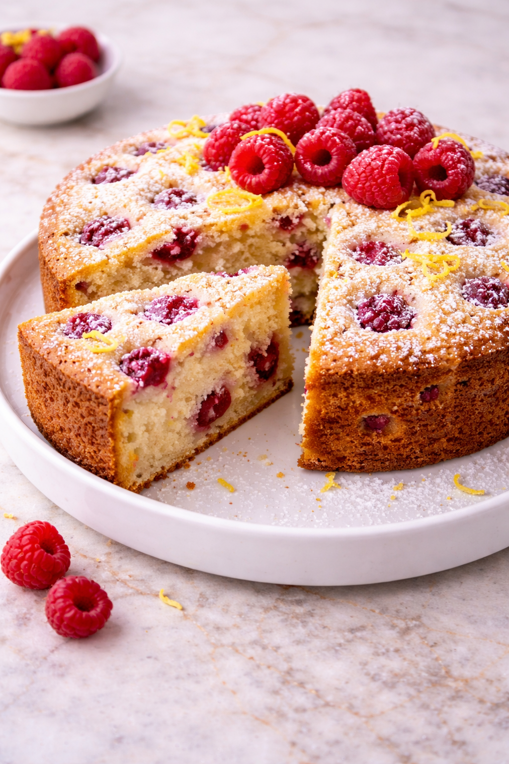 Lemon Raspberry Ricotta Cake Lemon Raspberry Ricotta Cake Recipe – thepantryspoon.com
